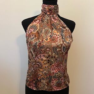 Sleeveless Silk Top